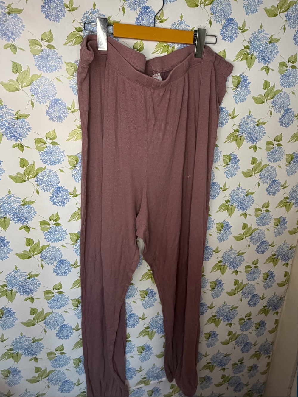 Women's Soft Mauve Ribbed Joggers 1X
